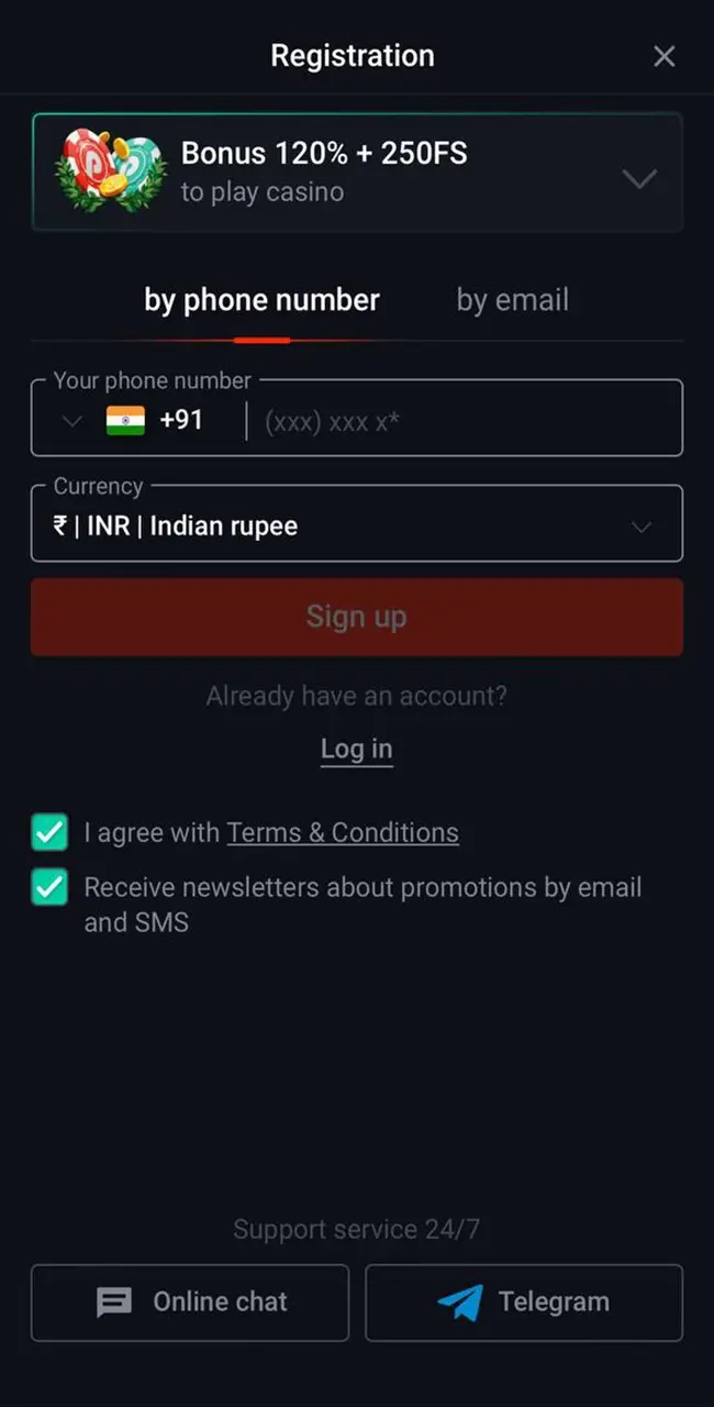 Интуитивный интерфейс Pin Up: простота и комфорт Registration form.