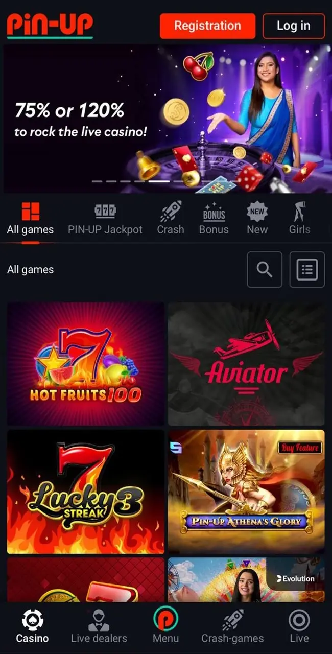 Интуитивный интерфейс Pin Up: простота и комфорт Online Casino.