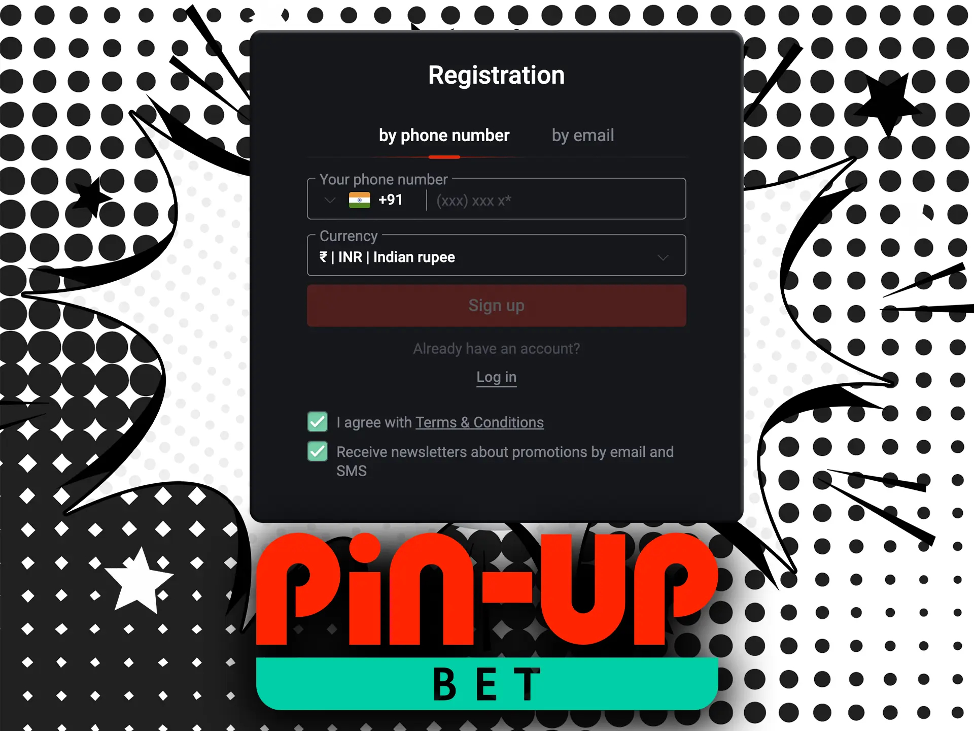 Полный гайд по регистрации на Pin Up